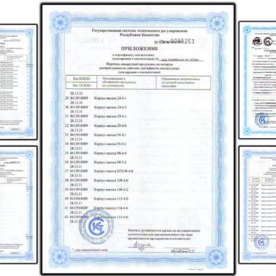 Приложение к сертификату соответствия 